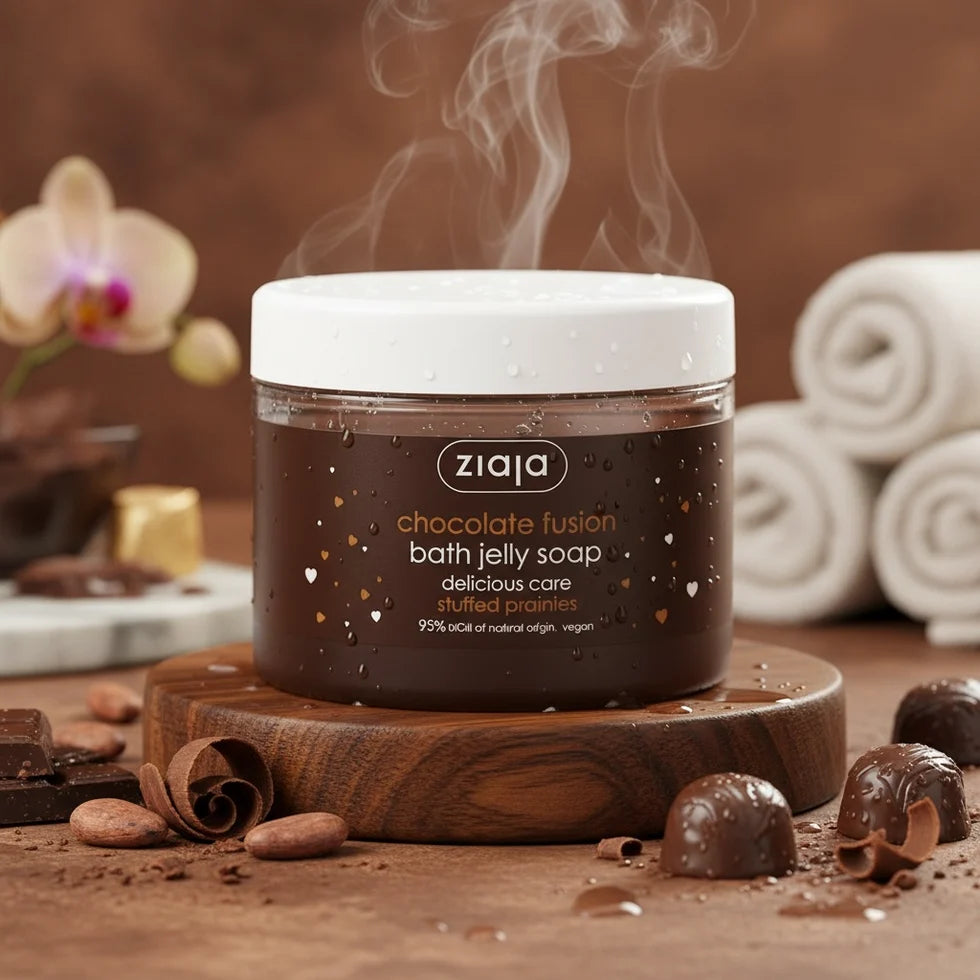 🍫 Savon Moussant Jelly Chocolat Praliné – Ziaja (300 ml)