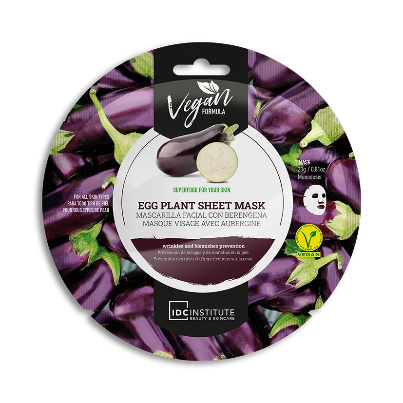 Masque Vegan Anti-Rides à l'Aubergine - Idc Institute