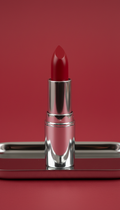 Crimson Statement satin lipstick