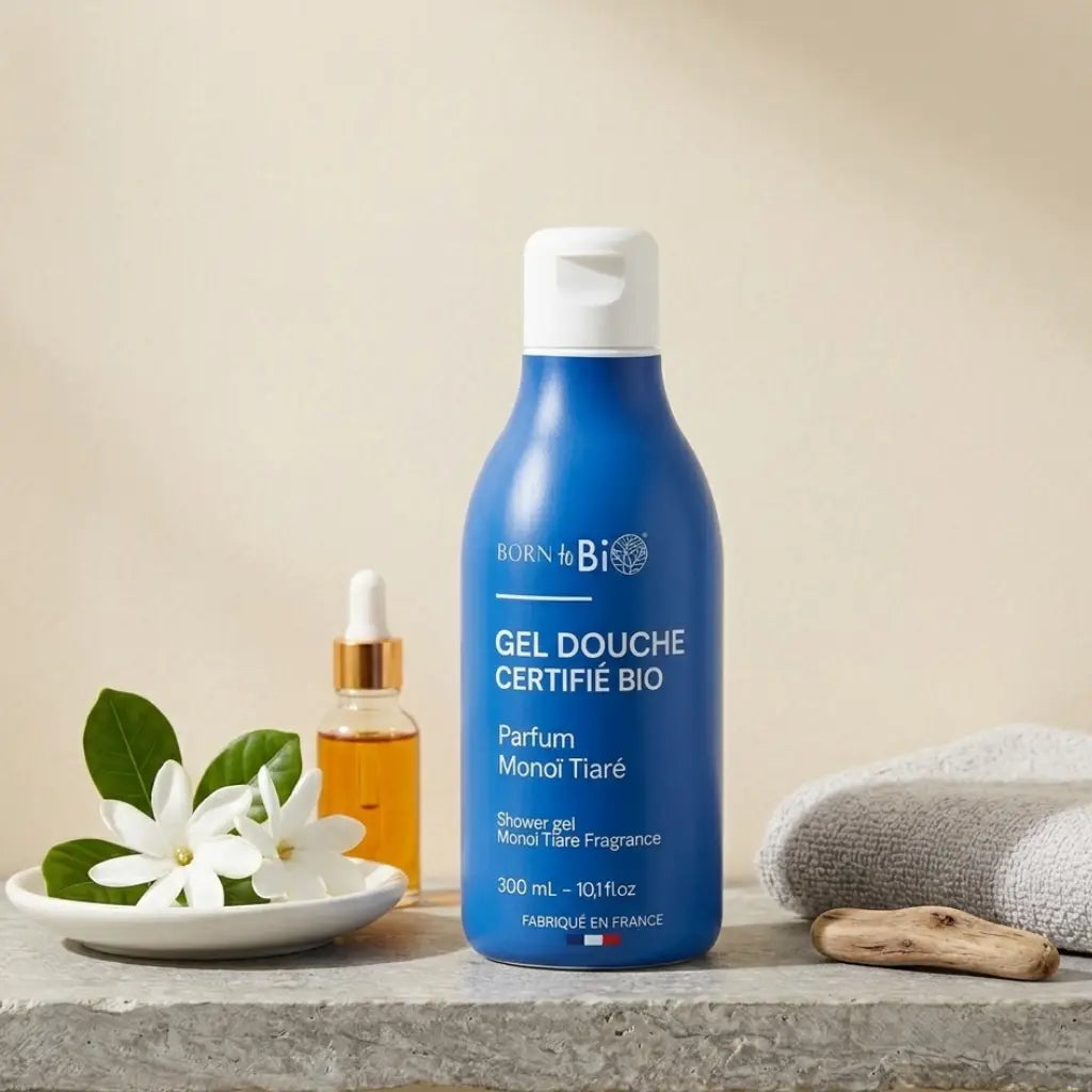Gel douche Monoï Tiaré Cosmos Organic - Born to Bio 300mL