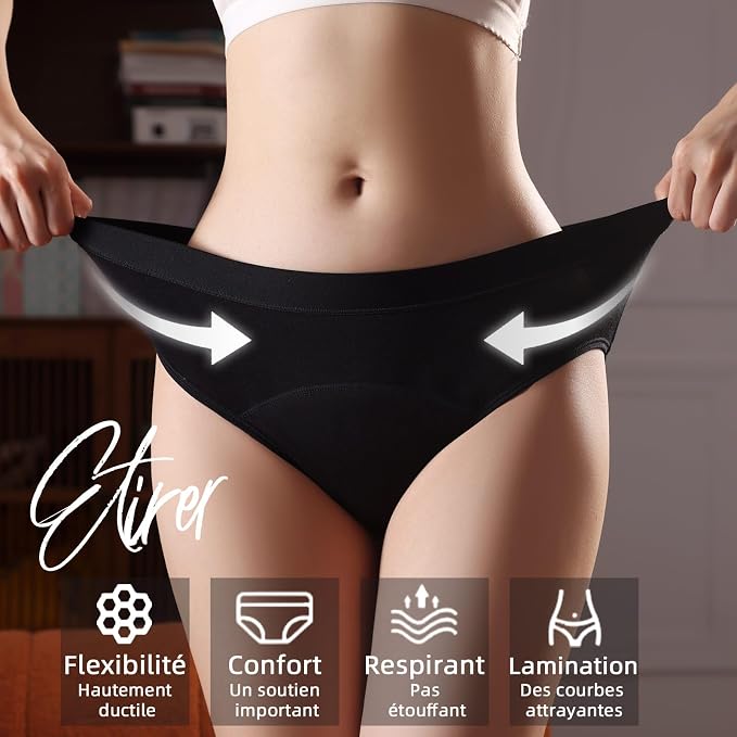 Culotte Menstruelle Absorbante Coton Menstruation
