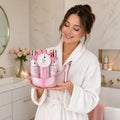 Accentra set de bain MARBLE chaussure rose doré blanche Tea Rose & Velvet