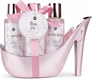Accentra set de bain MARBLE chaussure rose doré blanche Tea Rose & Velvet