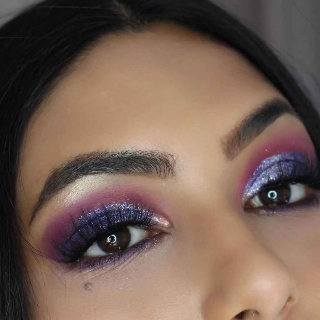 Fard à paupières pailleté pressé holographique violet Parallel Universe