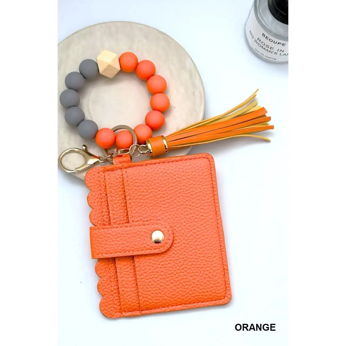 Porte-clés bracelet perlé — porte-cartes/porte-monnaie Zenana Consgt.