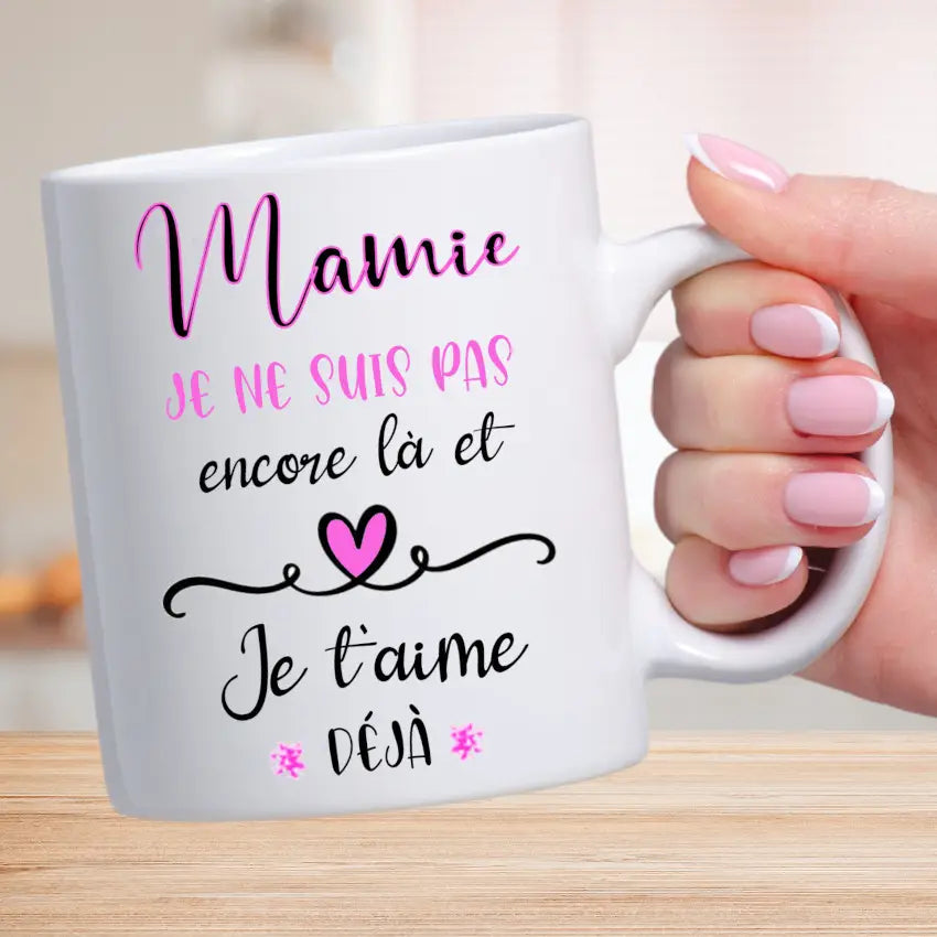 Mug personnalisé pour annonce grossesse future