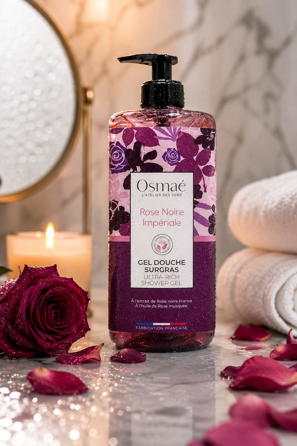 Gel Douche Surgras Rose Noire Impériale 1 L