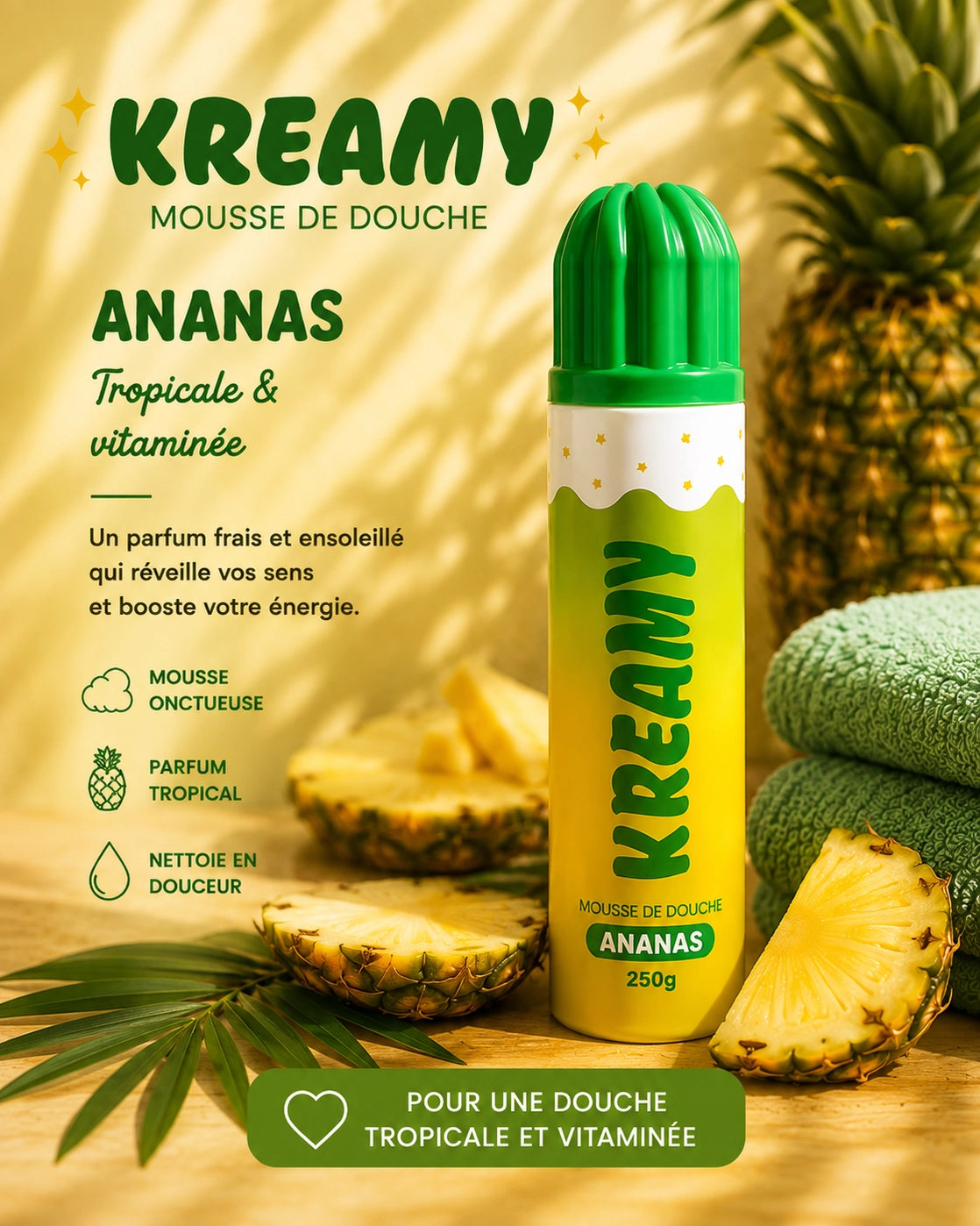 Mousse de douche KREAMY