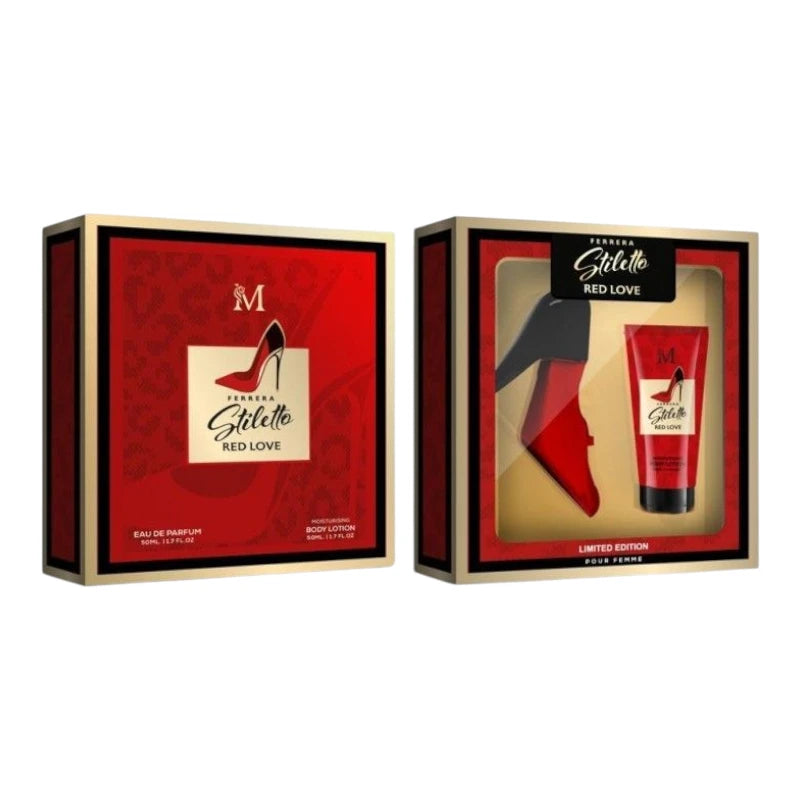 Coffret cadeau femme 2 pièces “STILETTO RED LOVE” 100ml – Montage Brands