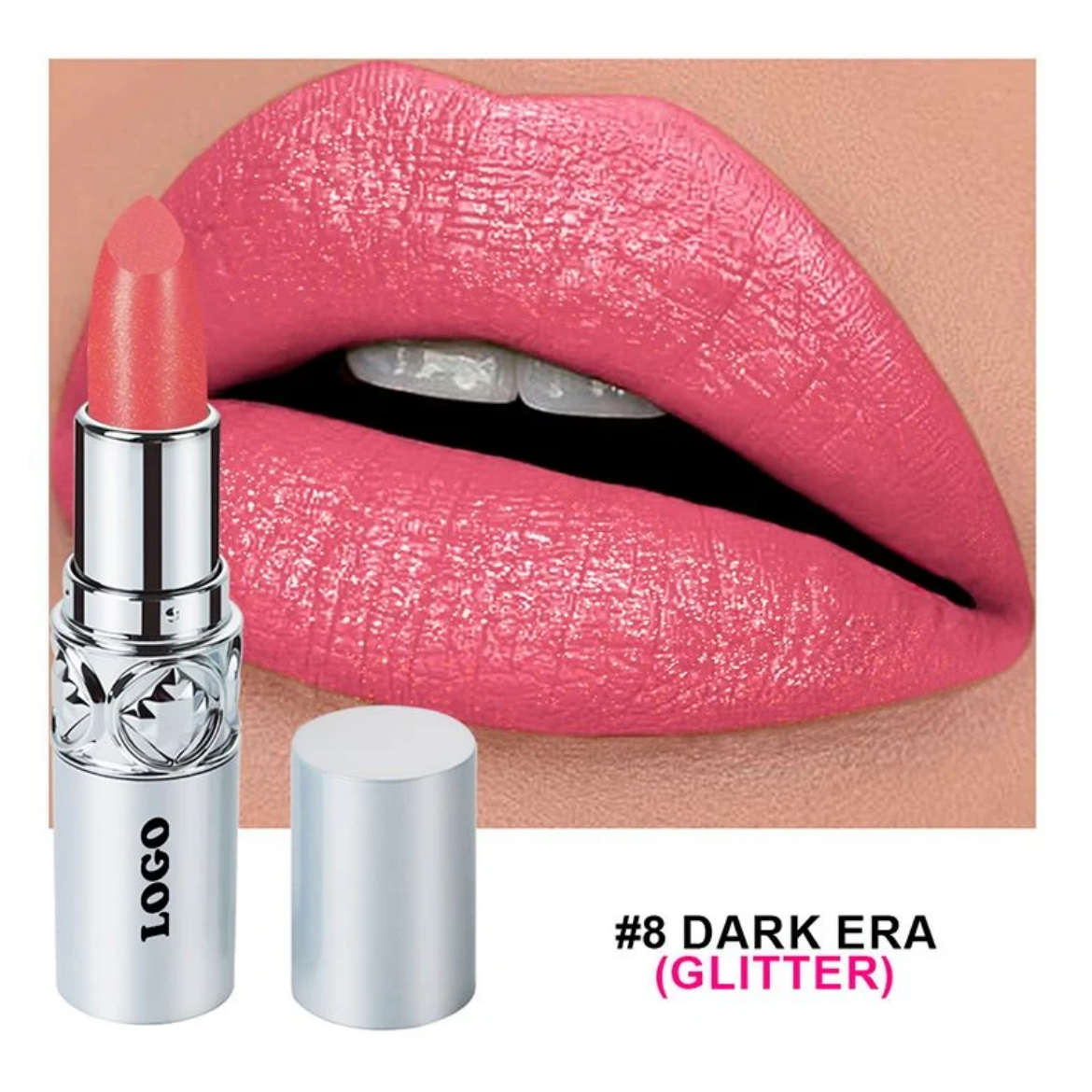 Rouge à lèvres à paillettes hydratantes 16 couleurs Couleur longue durée