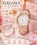 Montre femme en acier au design mode