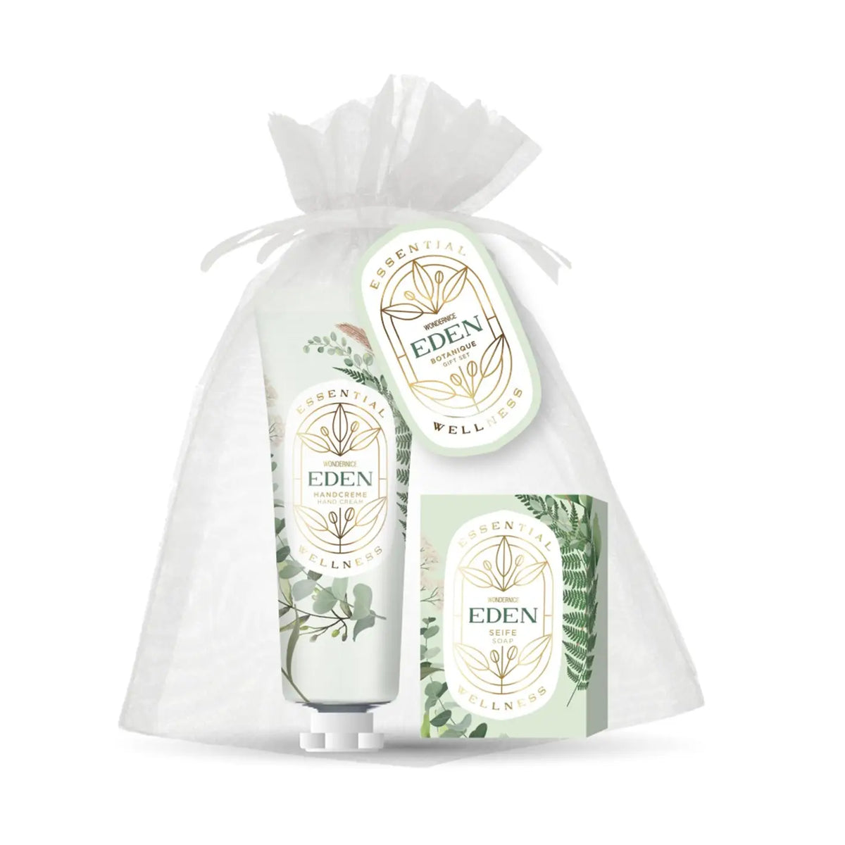 Mini Set Cadeau Eden En Organza Blanche