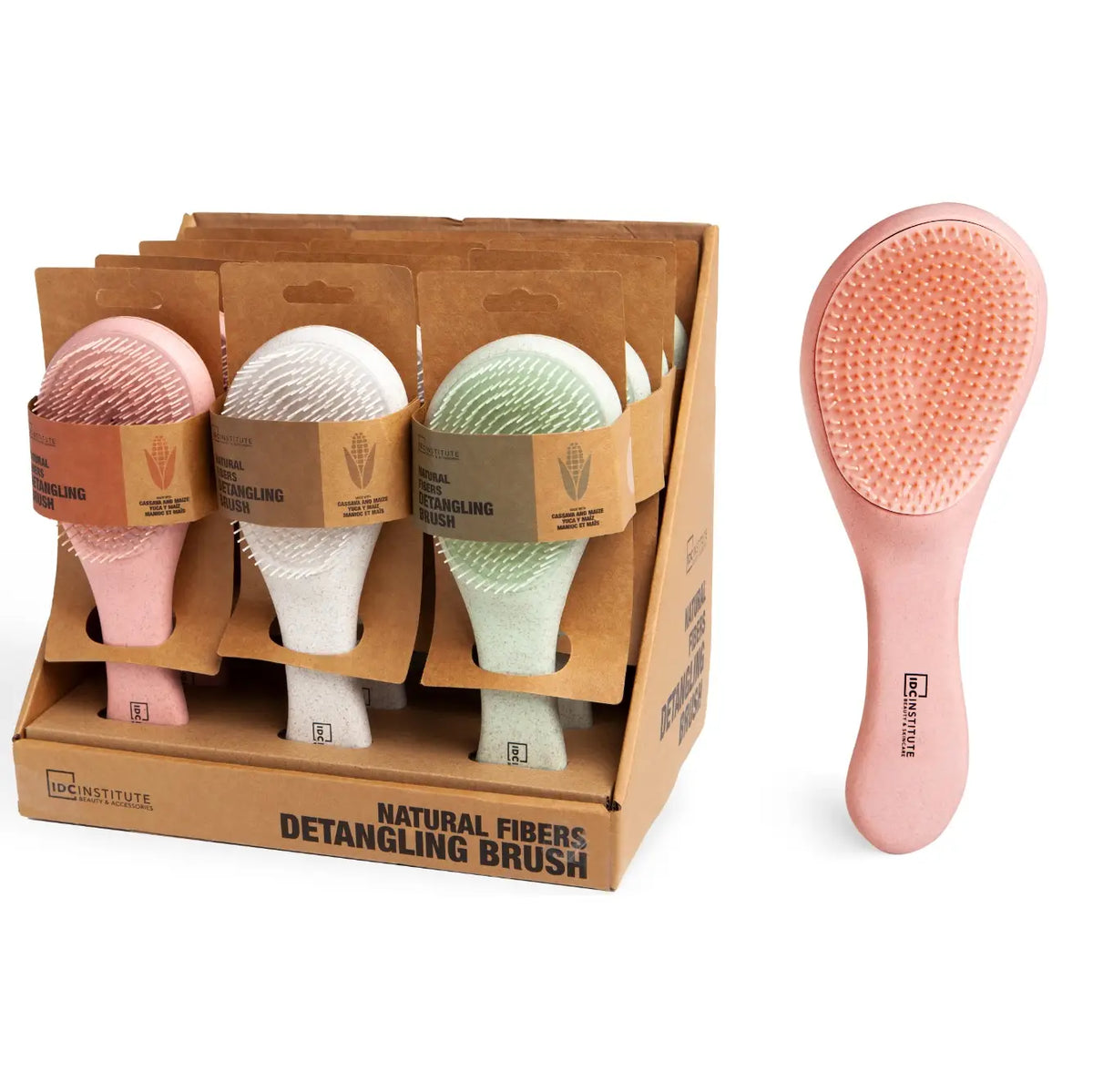 Institute brosse démêlante en fibres naturelles