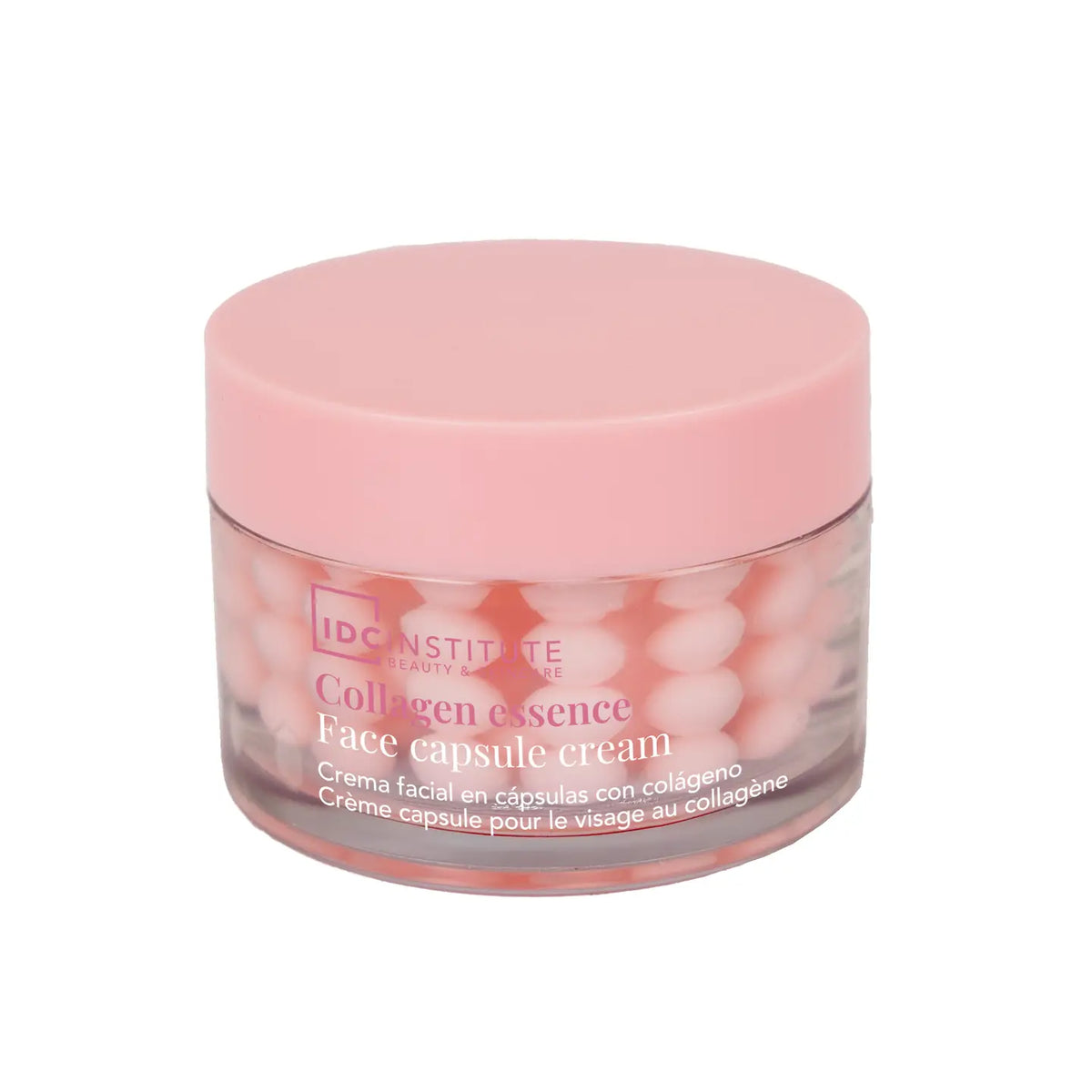 Crème pour le visage - Capsules de collagène roses - IDC Institute