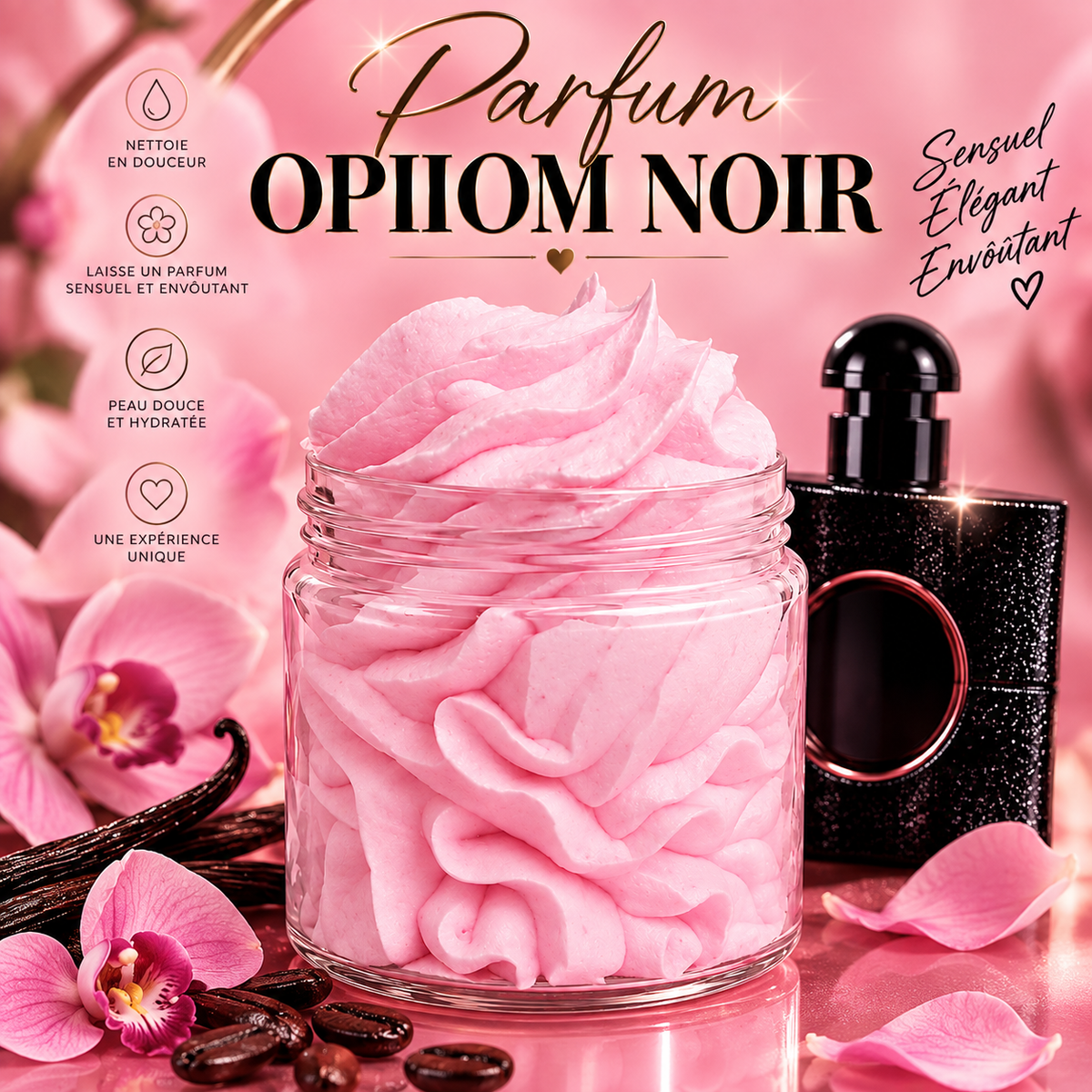 Savon fouetté Oppiom noir