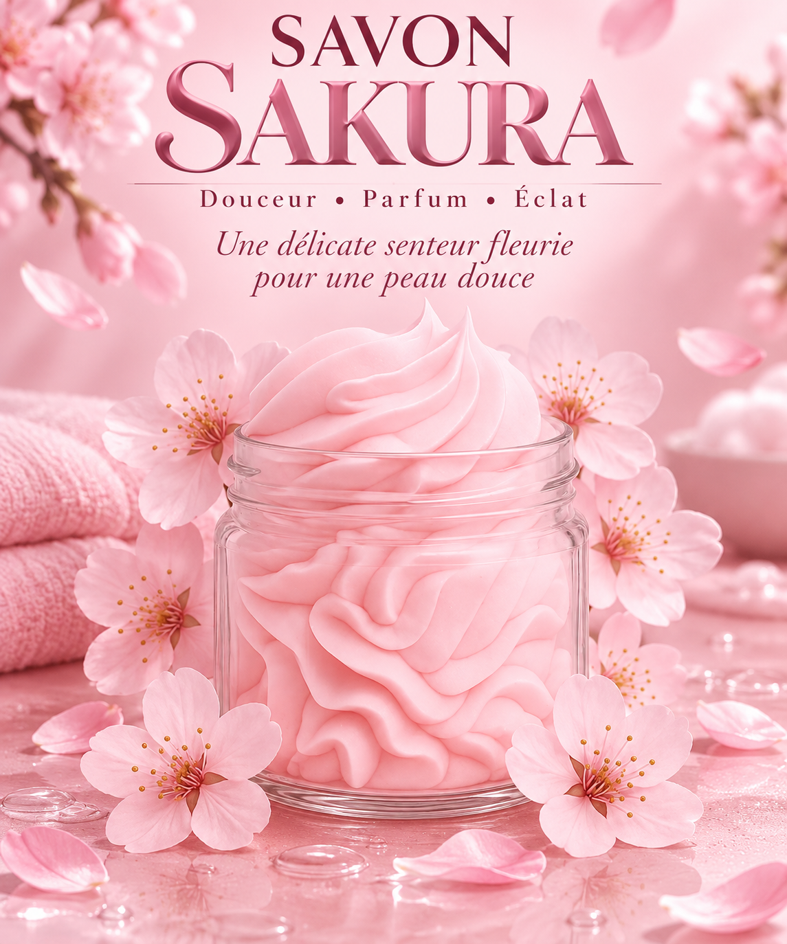 Savon fouetté Sakura